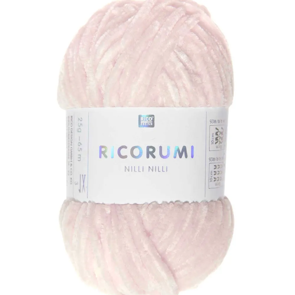 Rico Design Włóczka szenilowa Ricorumi Nilli Nilli - - Pink, 25 g