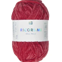Rico Design Włóczka szenilowa Ricorumi Nilli Nilli - - Red, 25 g