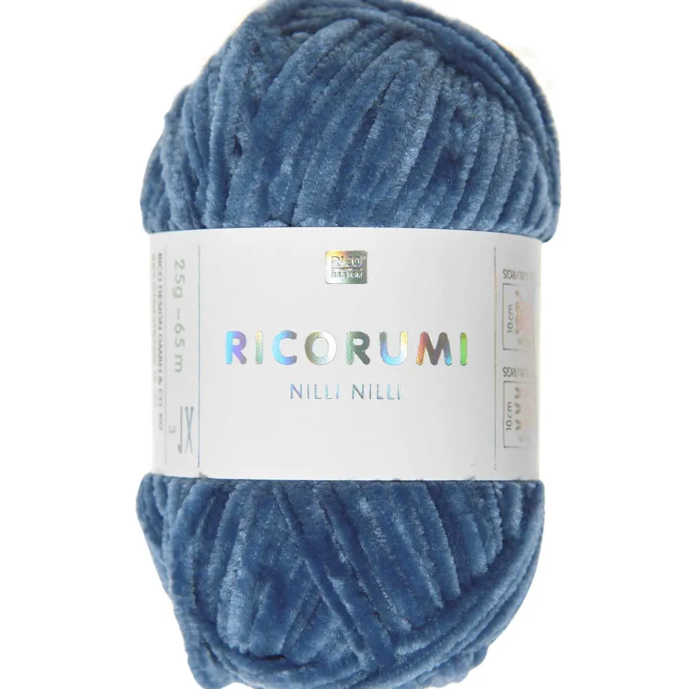 Rico Design Włóczka szenilowa Ricorumi Nilli Nilli - - Blue, 25 g