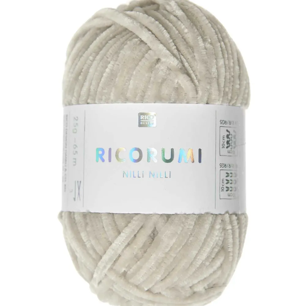 Rico Design Włóczka szenilowa Ricorumi Nilli Nilli - - Ecru, 25 g