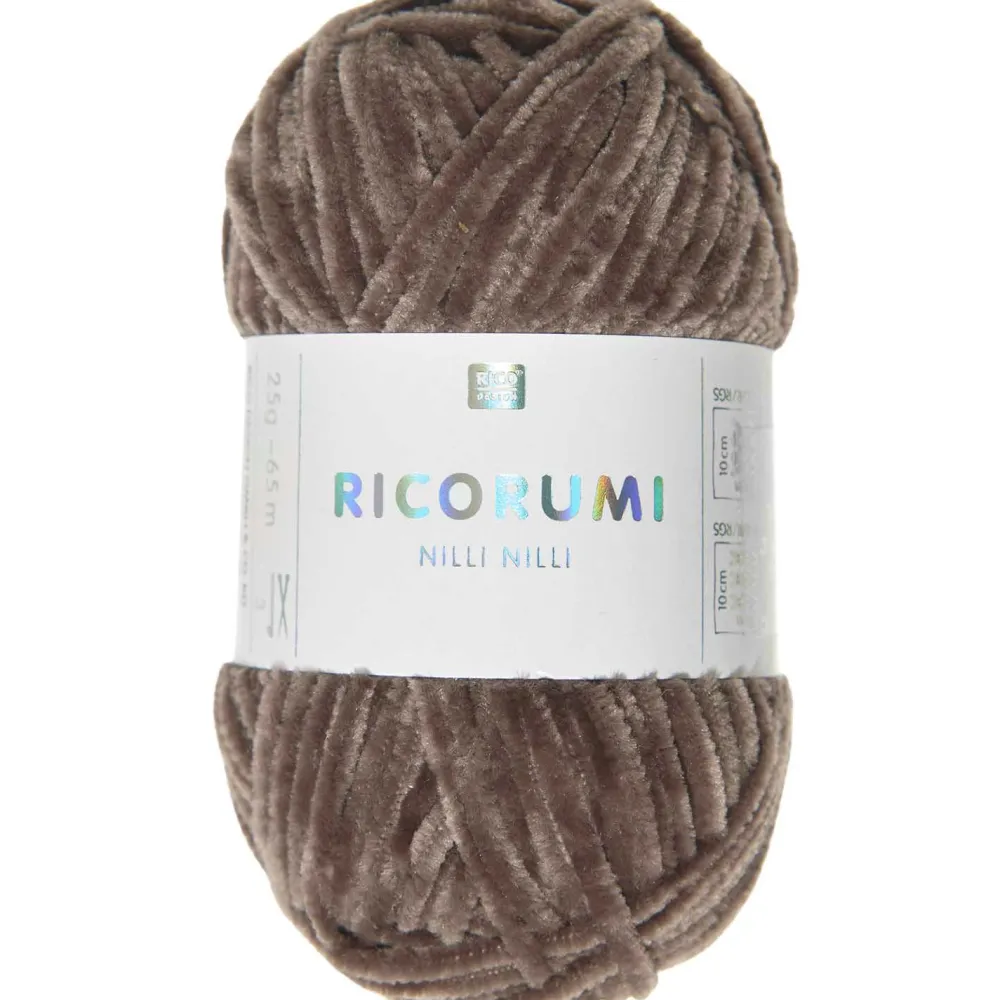 Rico Design Włóczka szenilowa Ricorumi Nilli Nilli - - Chocolate, 25 g