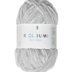 Rico Design Włóczka szenilowa Ricorumi Nilli Nilli - - Silver, 25 g
