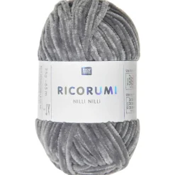 Rico Design Włóczka szenilowa Ricorumi Nilli Nilli - - Grey, 25 g