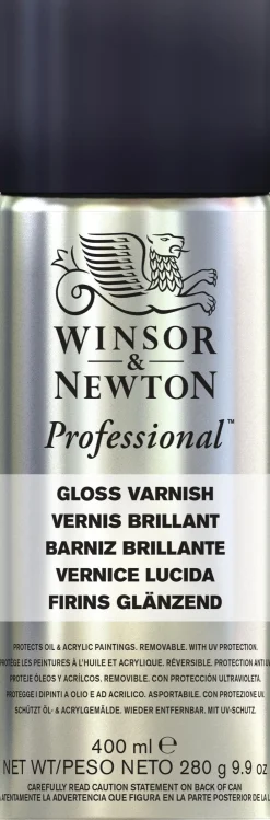 Winsor & Newton Werniks błyszczący w sprayu Professional - - 400 ml