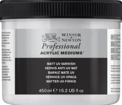 Winsor & Newton Werniks do farb akrylowych Professional - - matowy, 450 ml