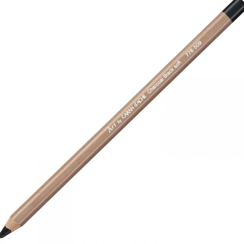 Caran d'Ache Węgiel w ołówku Charcoal Black - - soft