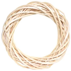 Wianek pleciony, wiklinowy, baza do stroików - naturalny, 35 cm > Wianki