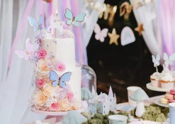 PartyDeco Świeczka urodzinowa Jednorożec - biała, 9 cm