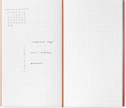 Mishmash Wkład do notesu Log - - Squared, Orange, 12 x 22 cm, 64 strony