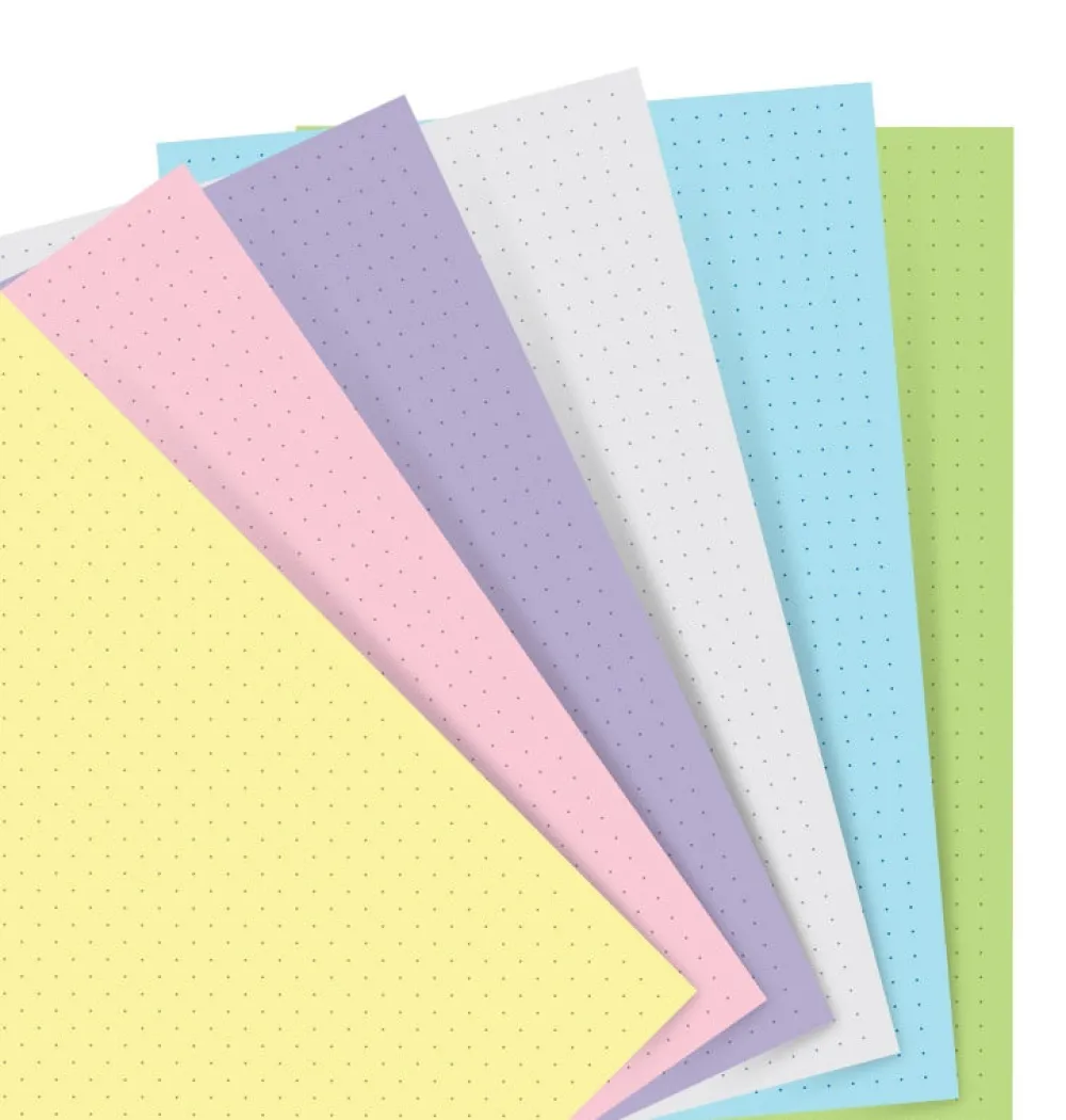Filofax Wkład w kropki do notesu - - pastel 60 ark.