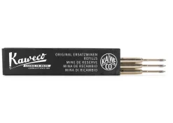 Kaweco Wkłady G2 do długopisów - - czarne, 0,8 mm, 3 szt.