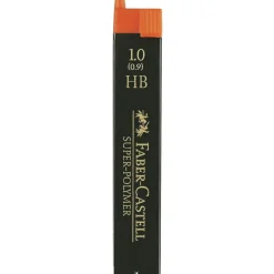 Faber-Castell Wkłady grafitowe Super Hi Polymer, 1 mm - - HB, 12 szt. > Wkłady Do Ołówków