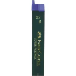 Faber-Castell Wkłady grafitowe Super Hi Polymer, 0,7 mm - - B, 12 szt. > Wkłady Do Ołówków