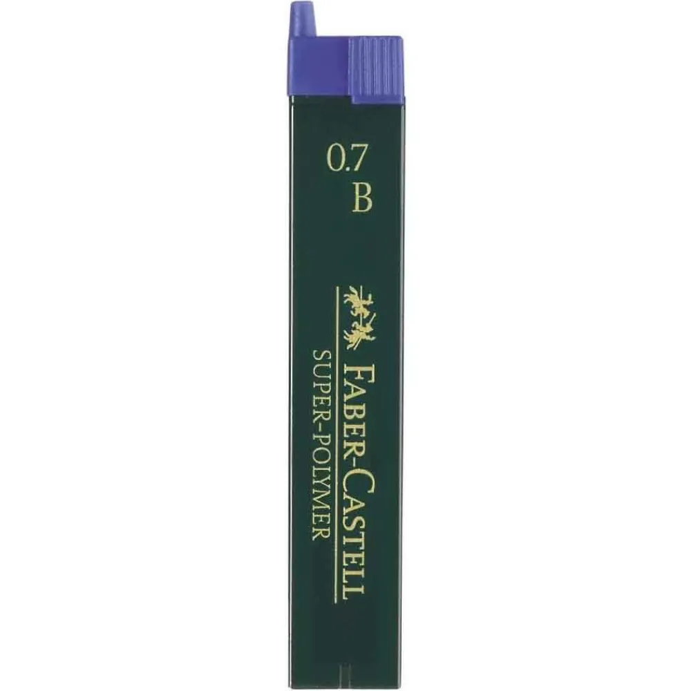 Faber-Castell Wkłady grafitowe Super Hi Polymer, 0,7 mm - - B, 12 szt. > Wkłady Do Ołówków