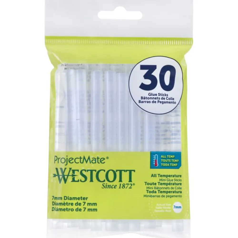 Westcott Wkłady klejowe do pistoletu - - 7 mm x 10,2 cm 30 szt. > Kleje I Taśmy Klejące