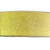 Wstążka brokatowa 38 mm - złota, 32 m