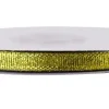 Wstążka brokatowa 6 mm - złota, 32 m