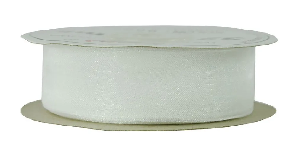 Wstążka szyfonowa 25 mm 32 m - 9002