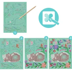 Djeco Wydrapywanka dla dzieci - - Natura, 4 szt. ><noscript><img width=