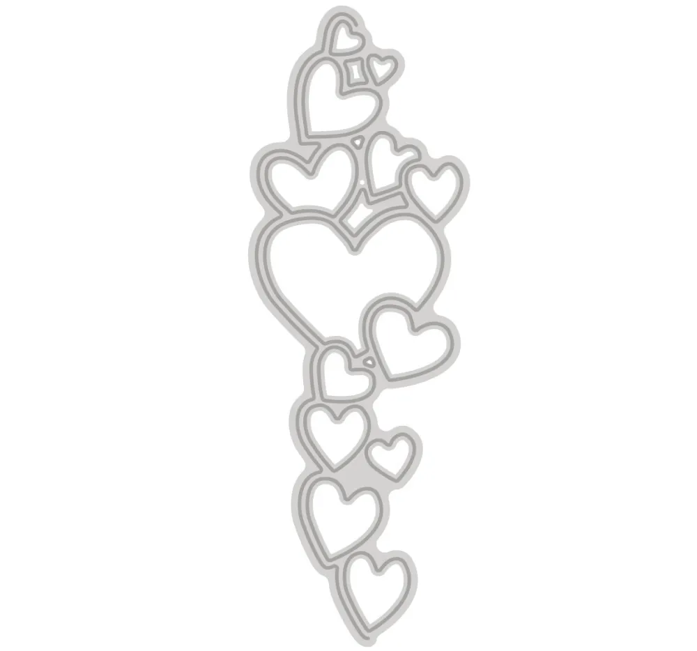dpCraft Wykrojnik - - Border serca