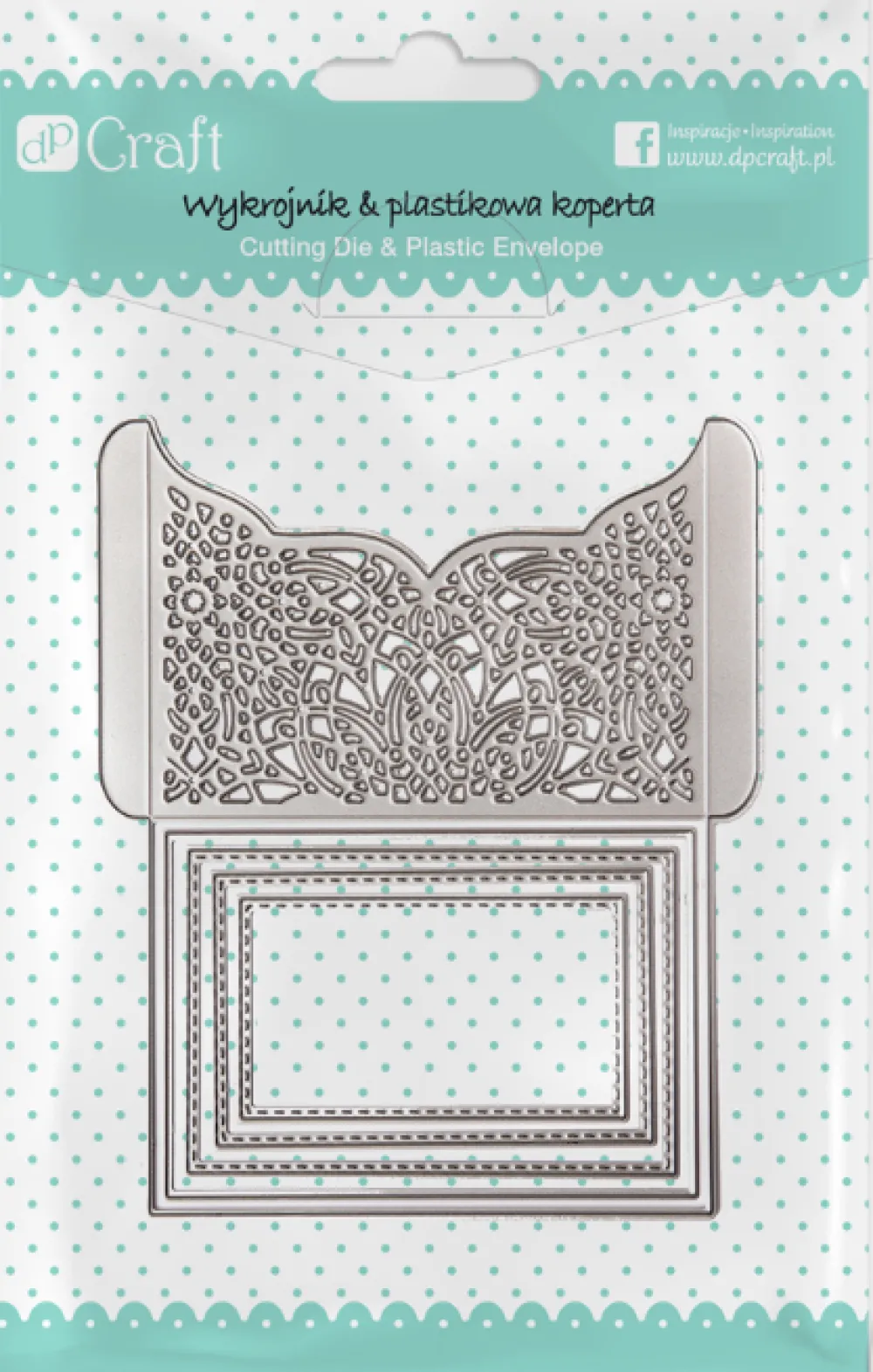 dpCraft Wykrojnik - - Składane zaproszenie, 12,1 x 14,4 cm