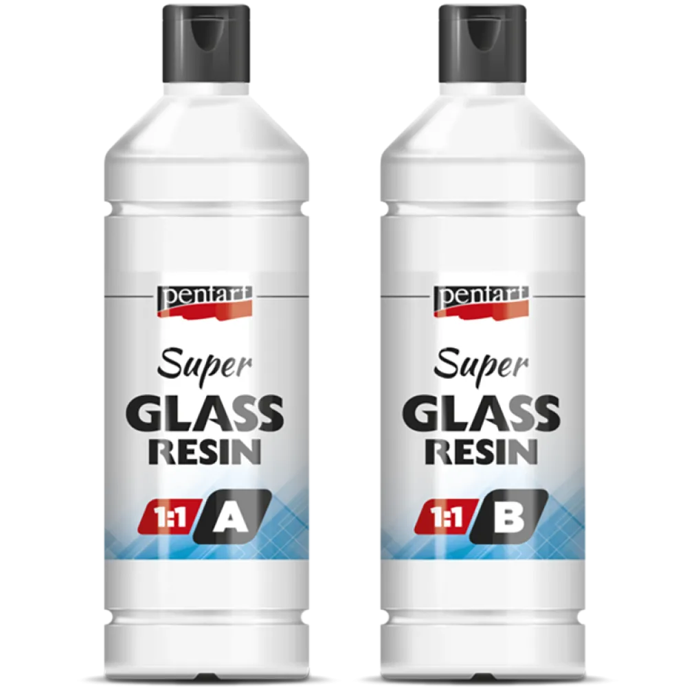 Pentart Żywica epoksydowa Super Glass Resin 1:1 - - krystaliczna, 2 x 250 ml