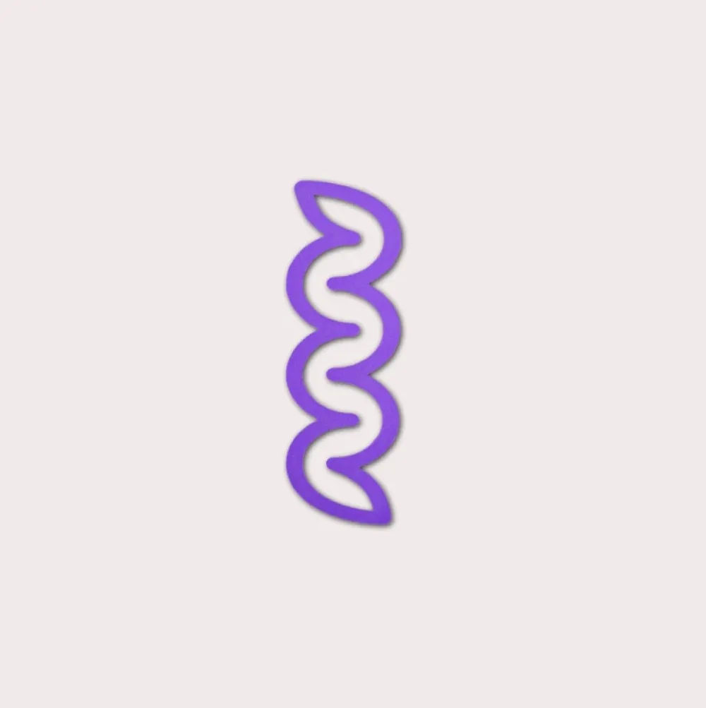 The Completist. Zakładka Mini Helix 3D - - Lavender