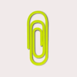 The Completist. Zakładka Paperclip 3D - - Chartreuse