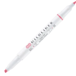 Zebra Zakreślacz dwustronny Mildliner - - Dusty Pink