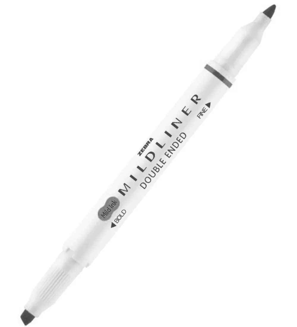 Zebra Zakreślacz dwustronny Mildliner - - Cool & Refined Grey
