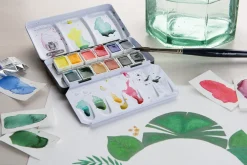 Schmincke Zestaw akwareli Akademie Aquarell w półkostkach - - 12 kolorów