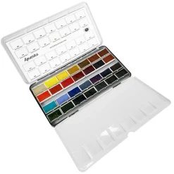 Roman Szmal Zestaw akwareli Aquarius w kostkach The Essentials - - 28 kolorów ><noscript><img width=