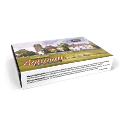 Roman Szmal Zestaw akwareli Aquarius w półkostkach, Urban Sketchers - - 12 kolorów ><noscript><img width=