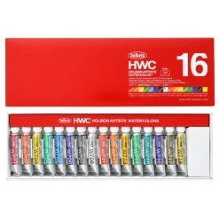 Holbein Zestaw akwareli Artists’ Watercolor Pearl Colors - - 5 ml x 16 szt. ><noscript><img width=