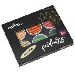 Finetec Zestaw akwareli, Autumn - Coliro Pearl Colors - 6 kolorów ><noscript><img width=