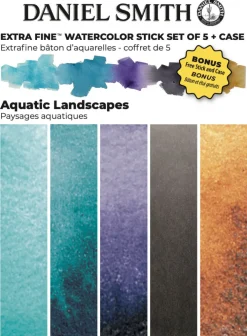 Daniel Smith Zestaw akwareli Extra Fine Aquatic Landscapes w sztyfcie + Bonus - - 5 szt. ><noscript><img width=