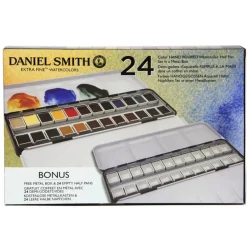 Daniel Smith Zestaw akwareli Extra Fine w półkostkach + Bonus - - 24 kolory ><noscript><img width=