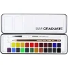 Daler Rowney Zestaw akwareli Graduate w półkostkach - - 24 szt.