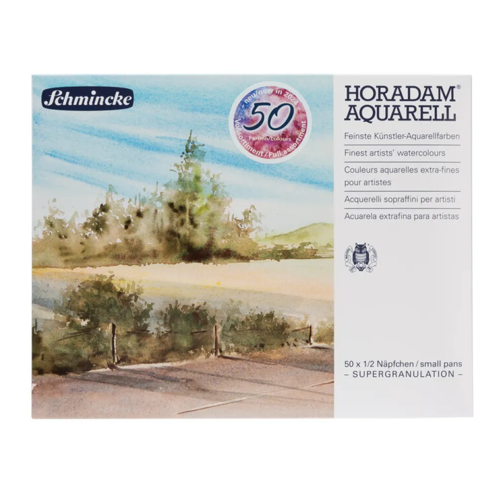 Schmincke Zestaw akwareli Horadam Aquarell Supergranulating - - 50 szt. > Farby Akwarelowe