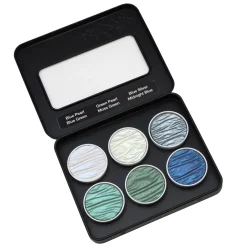 Finetec Zestaw akwareli, Ocean - Coliro Pearl Colors - 6 kolorów ><noscript><img width=