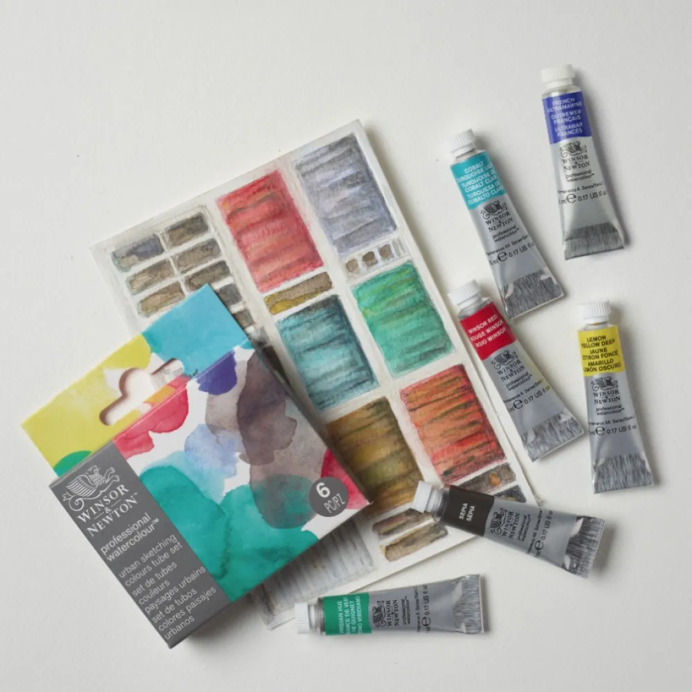 Winsor & Newton Zestaw akwareli Professional Mindful - - 6 x 5 ml > Farby Akwarelowe