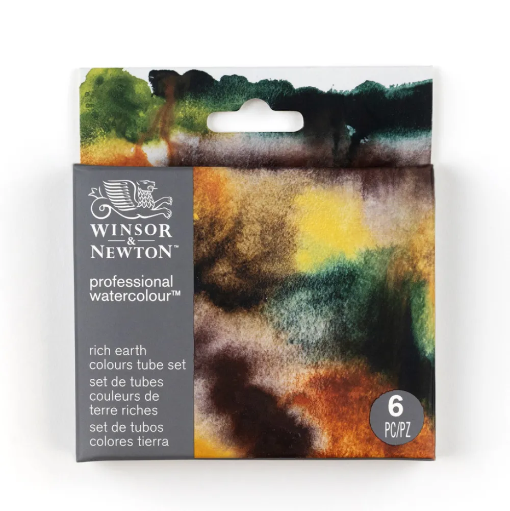 Winsor & Newton Zestaw akwareli Professional Rich Earth - - 6 x 5 ml > Farby Akwarelowe