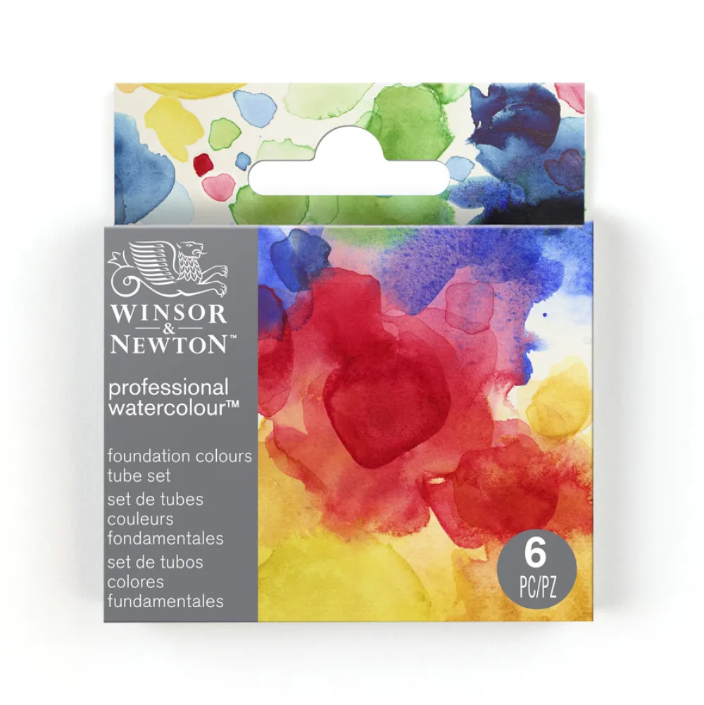 Winsor & Newton Zestaw akwareli Professional Foundation - - 6 x 5 ml > Farby Akwarelowe