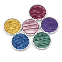 Finetec Zestaw akwareli, Rainbow - Coliro Pearl Colors - 6 kolorów