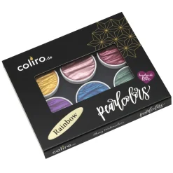 Finetec Zestaw akwareli, Rainbow - Coliro Pearl Colors - 6 kolorów