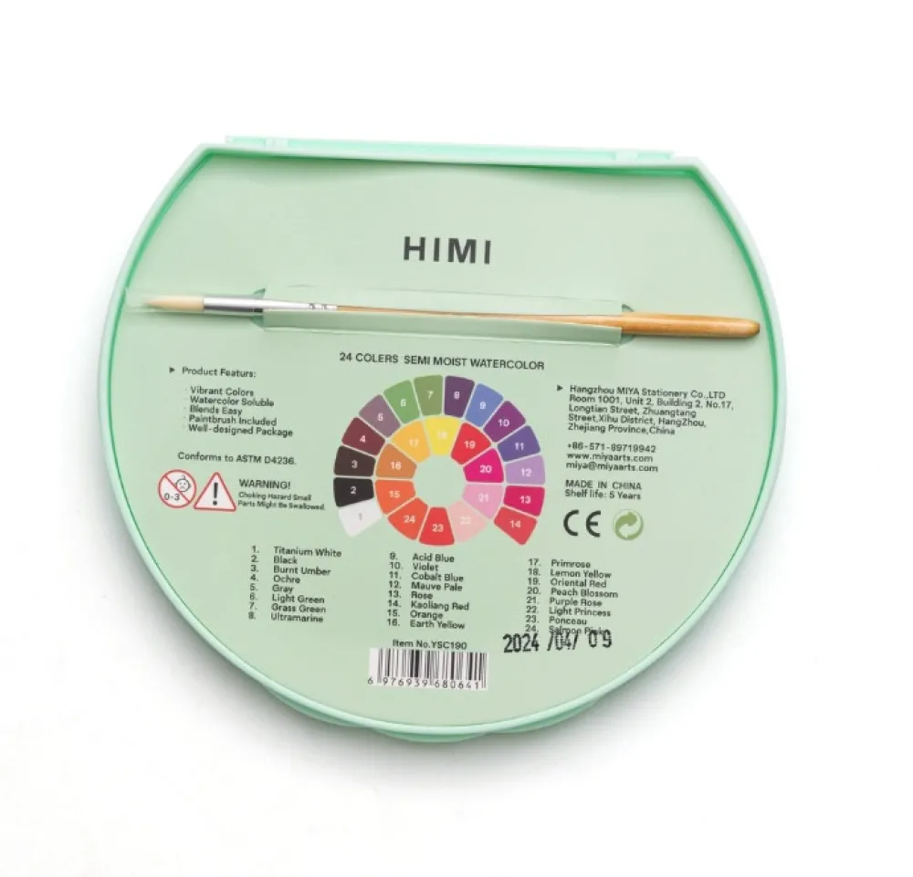 HIMI Zestaw akwareli Semi-Moist Green - - 24 szt.