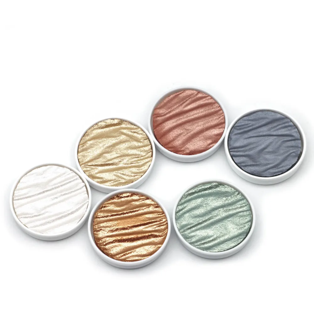 Finetec Zestaw akwareli, Silk - Coliro Pearl Colors - 6 kolorów