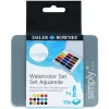 Daler Rowney Zestaw akwareli Simply w półkostkach - - 15 szt.