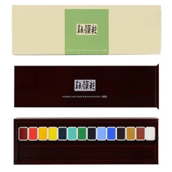Holbein Zestaw akwareli w kostce Shin-Gansai - - 14 szt.