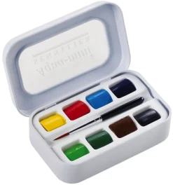 Sennelier Zestaw akwareli w półkostkach l'Aquarelle Aqua-mini - - 8 szt.